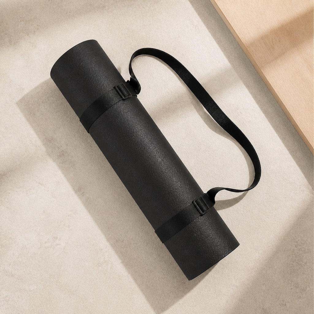 Rolled SÖM Ground Mat secured with black carry strap